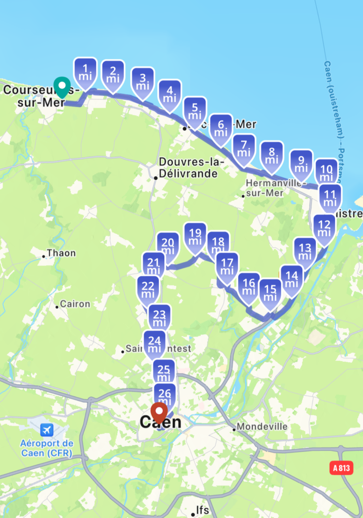 D-Day Landings Marathon Course