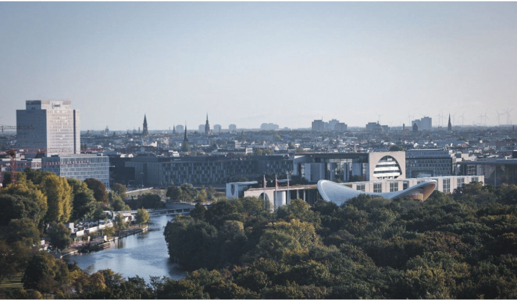 Berlin skyline, Spree River