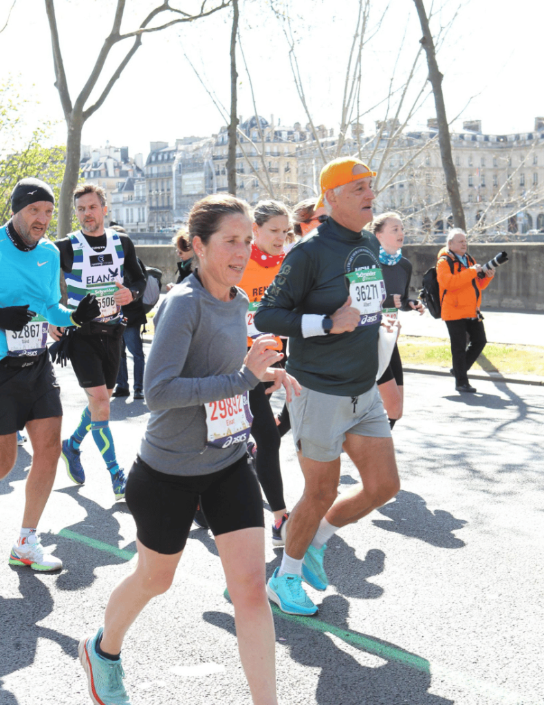 Running along the Seine