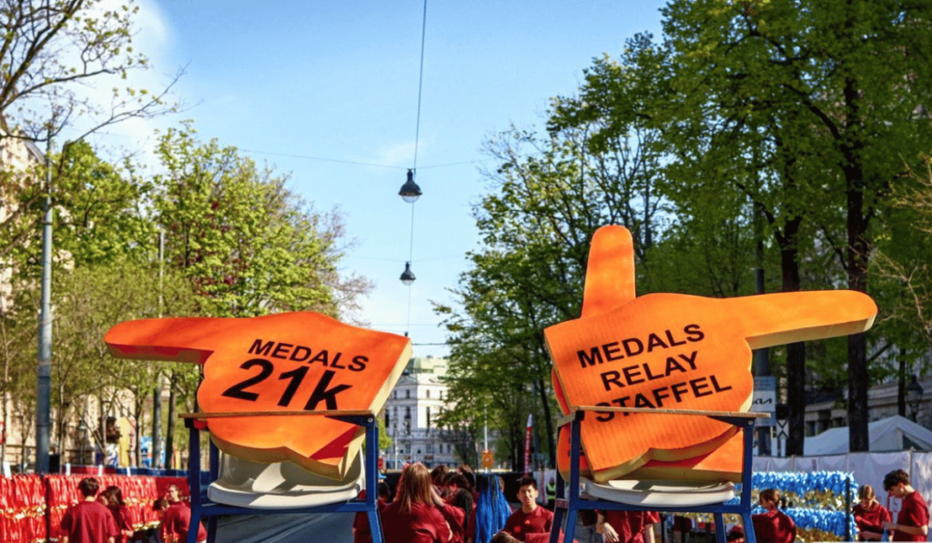 Medal collection area