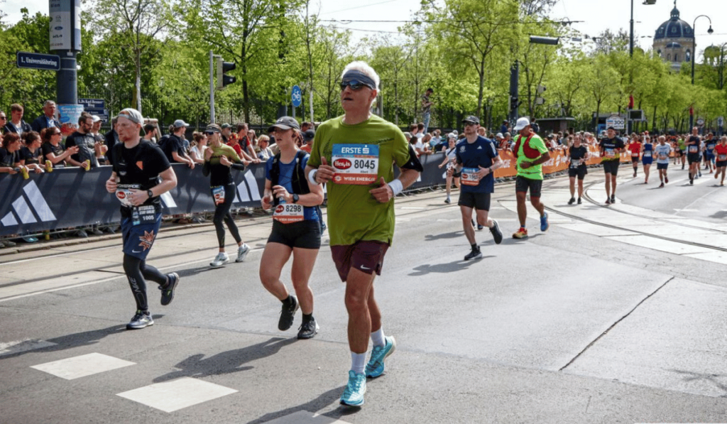 On the Ringstraße, on the final stretch of the race