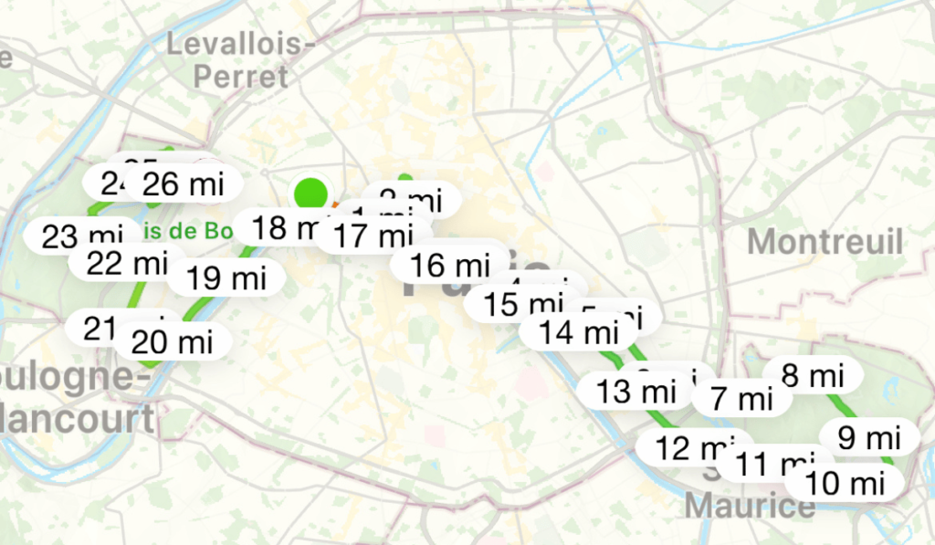 Paris Marathon Course