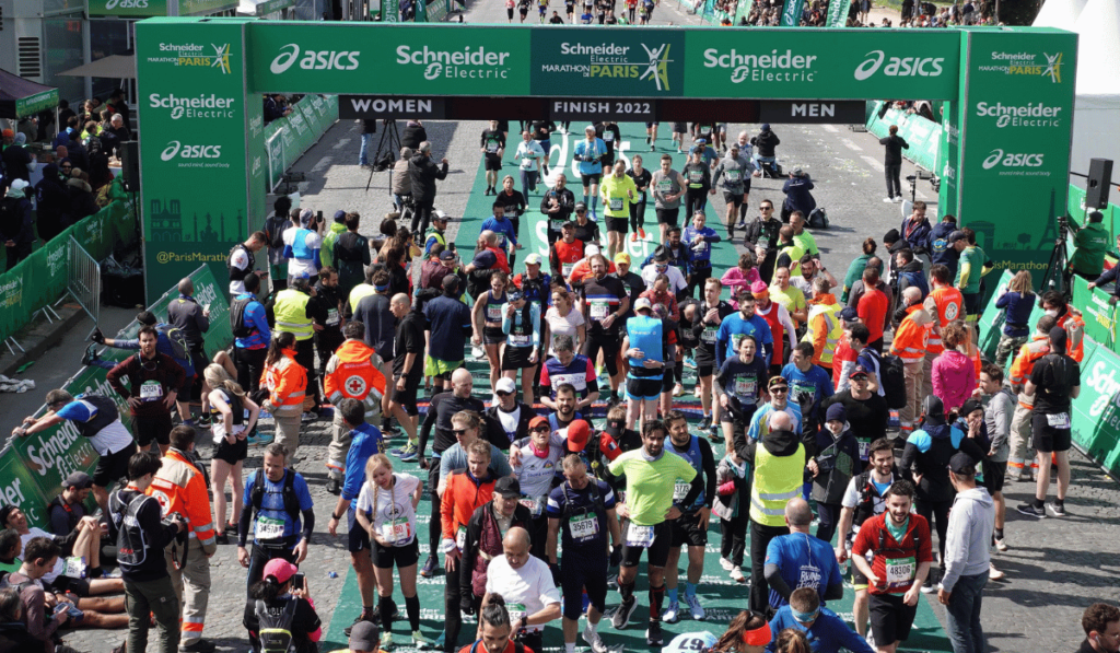 Paris Marathon Finish Line