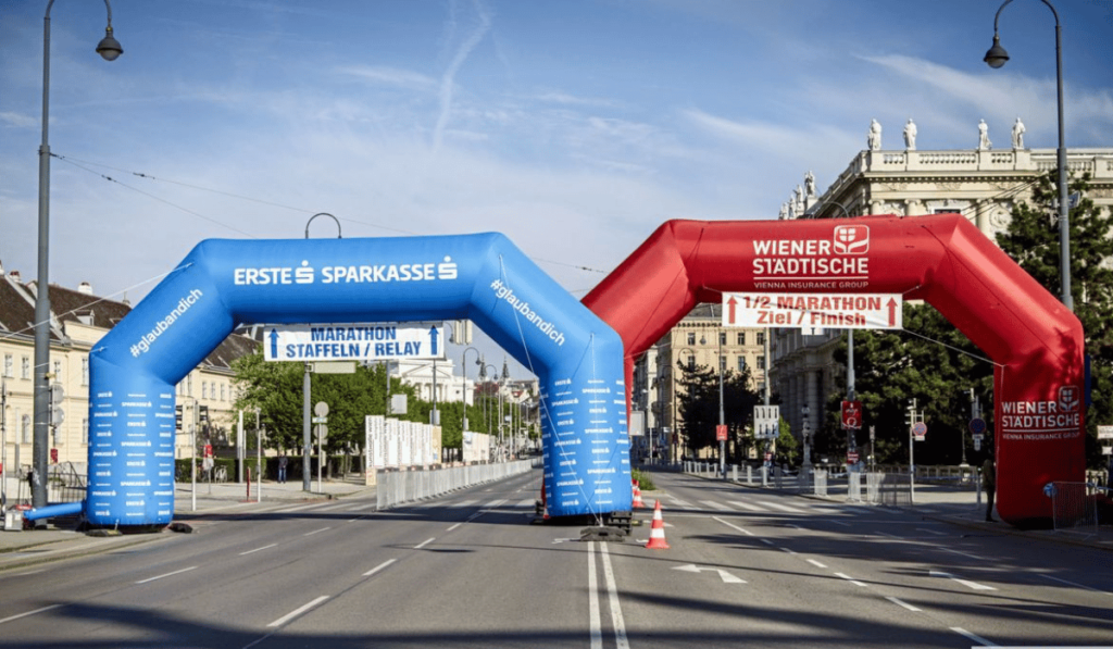 Separation of Marathon from Half-Marathon Course